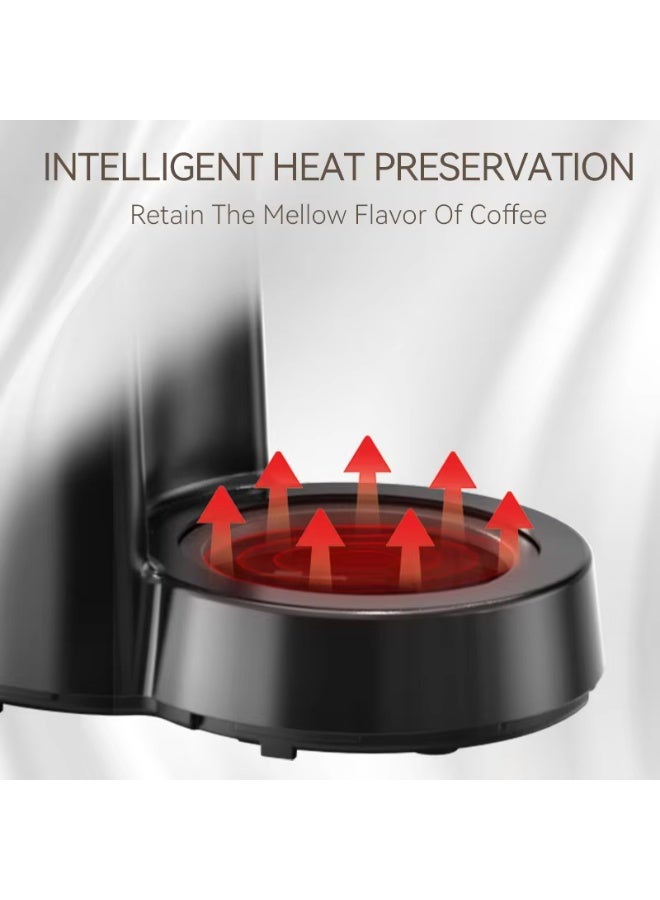 هيبرو آلة قهوة HiBREW 3 في 1 الأمريكية بالتنقيط وصانعة القهوة اليدوية إبريق زجاجي لصنع الشاي الساخن H12 باللون الأسود - Image 4